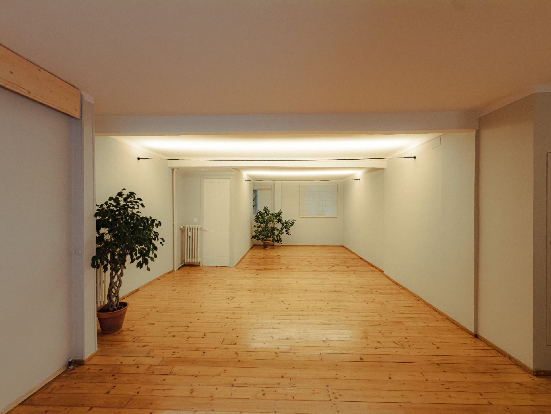 Sala silenziosa di Nodō a Torino per la pratica libera